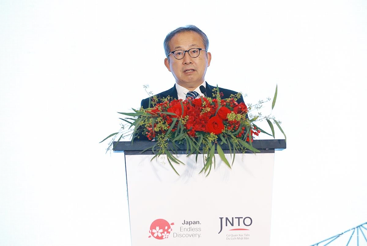 Đại sứ Nhật Bản tại Việt Nam Yamada Takio phát biểu tại buổi phát động